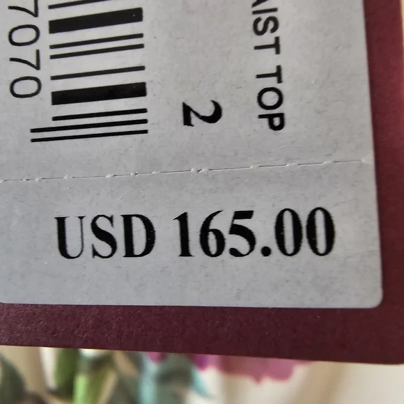 TED BAKER RAW EDGDE FRILL SMOCK TOP SZ 2 NWT - Picture 5 of 5